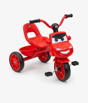 Kids Red Carsface Tricycle
